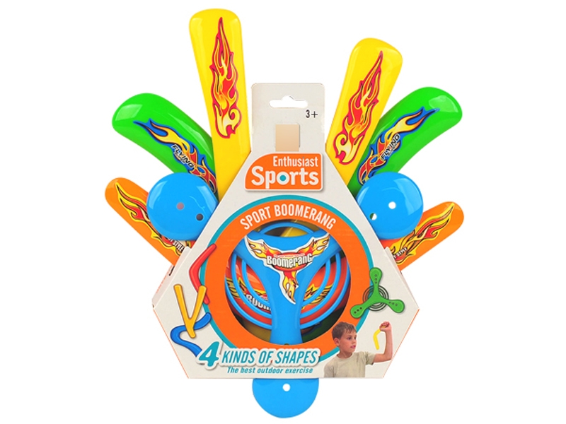 SPORT BOOMERANG 4KINDS OF SHAPES ，4PCS - HP1120911