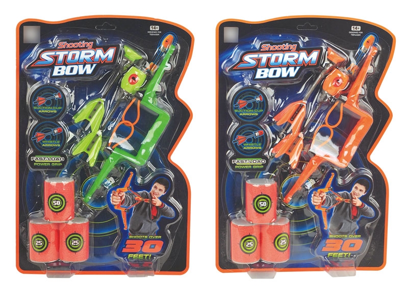 MINI STORM BOW W/WHISTLE & TARGET ORANGE/GREEN - HP1120915