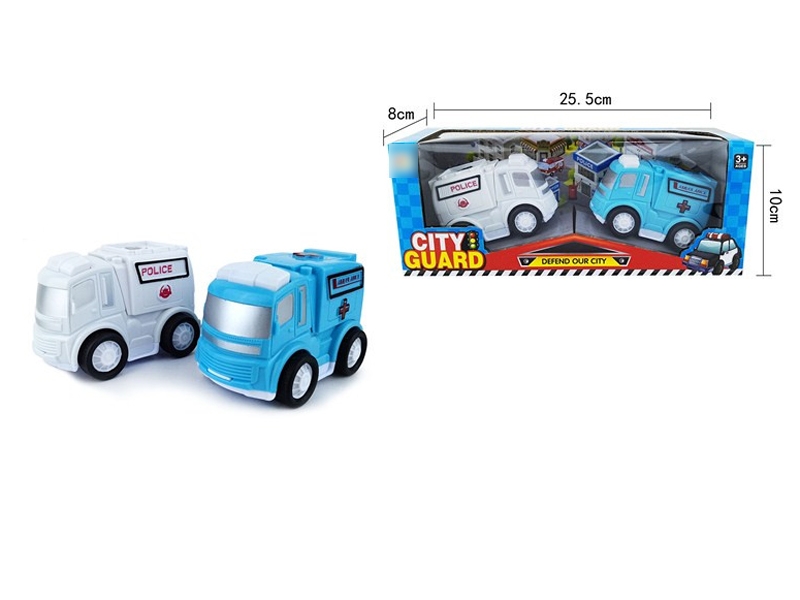 FRICTION AMBULANCE CAR 2 ASST.2PCS - HP1121133