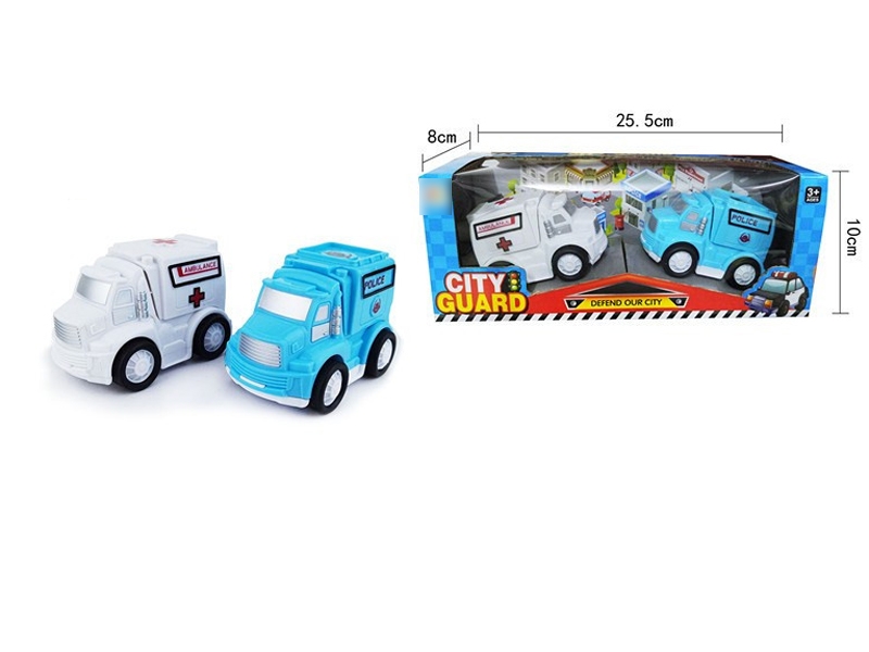 FRICTION AMBULANCE CAR 2 ASST.2PCS - HP1121137