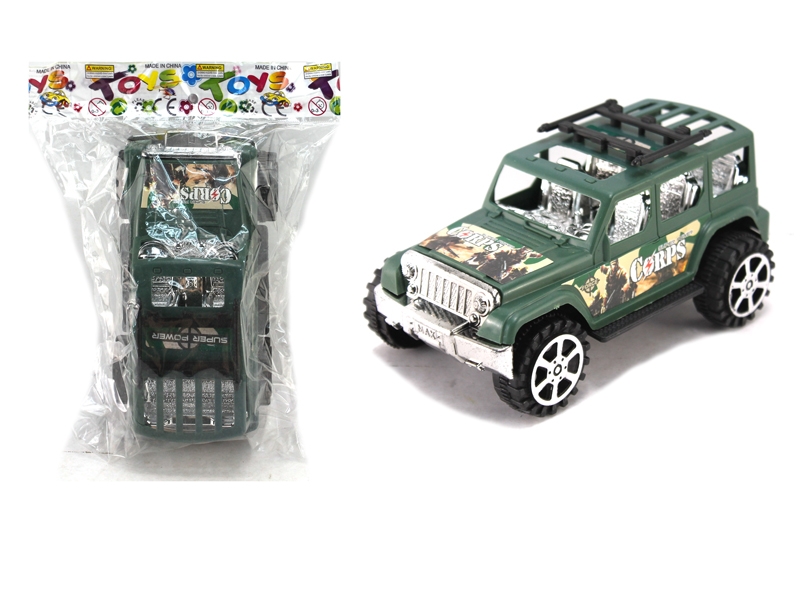 FRICTION MILITARY CAR GREEN & YELLOW - HP1121212