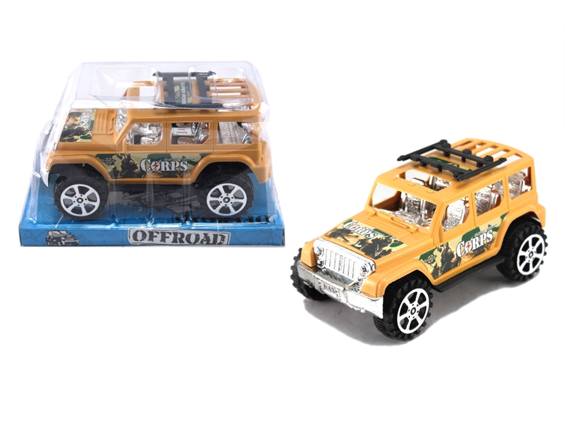 FRICTION MILITARY CAR GREEN & YELLOW - HP1121213