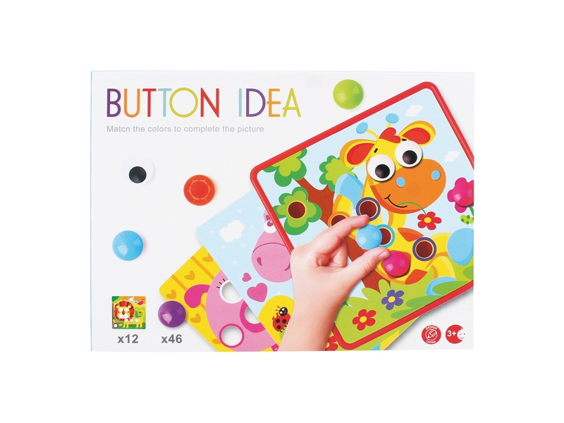 BUTTON NAIL PUZZLE W/12PCS CARD - HP1121358