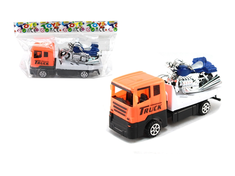 FRICTION CAR W/FREE WAY MOTORBIKE - HP1122207