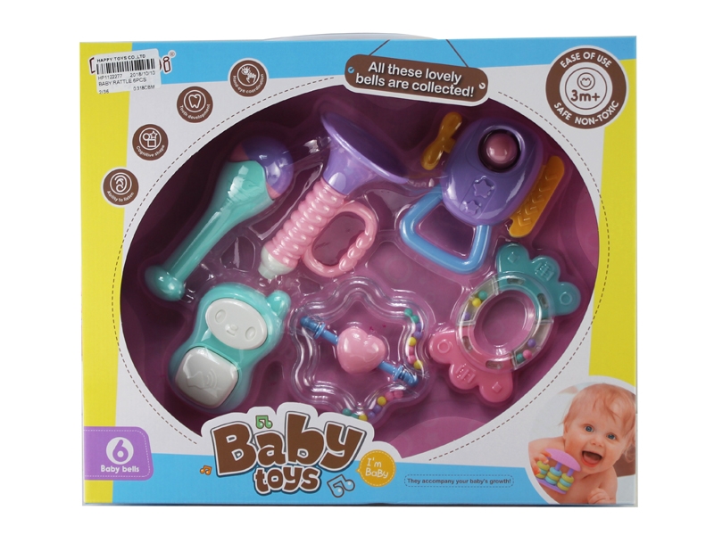 BABY RATTLE 6PCS - HP1122277