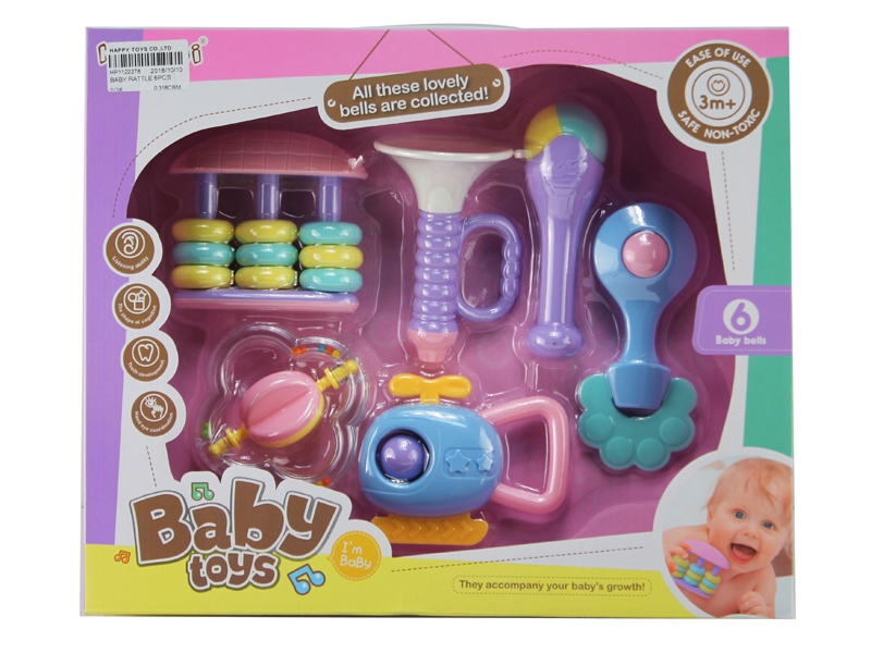 BABY RATTLE 6PCS - HP1122278