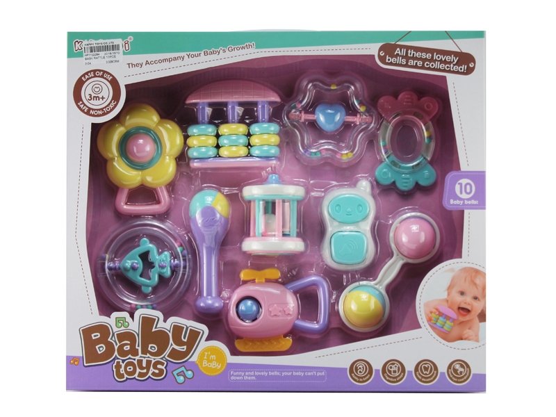 BABY RATTLE 10PCS - HP1122284
