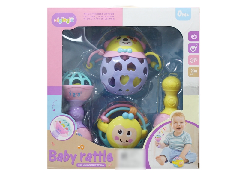 BABY RATTLE SET 4PCS - HP1122461
