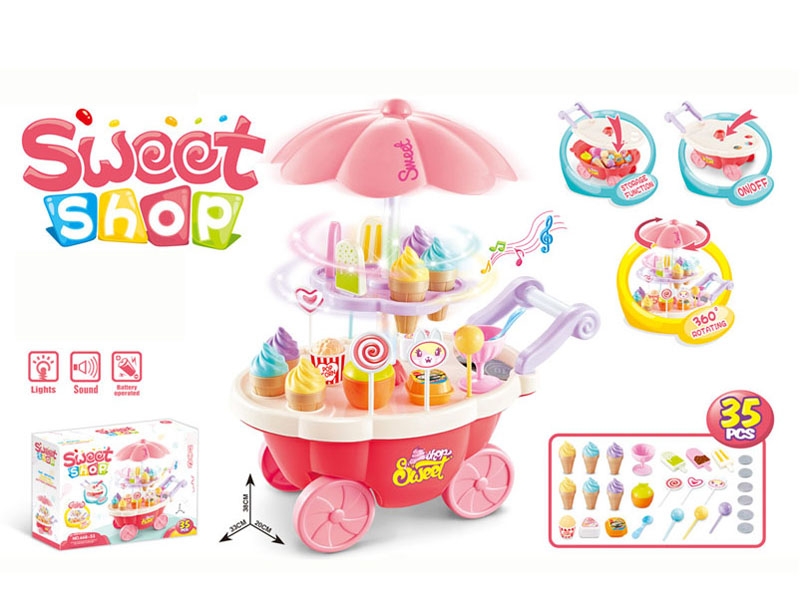 ICE CREAM CAR W/ROTATING & LIGHT & MUSIC - HP1122557