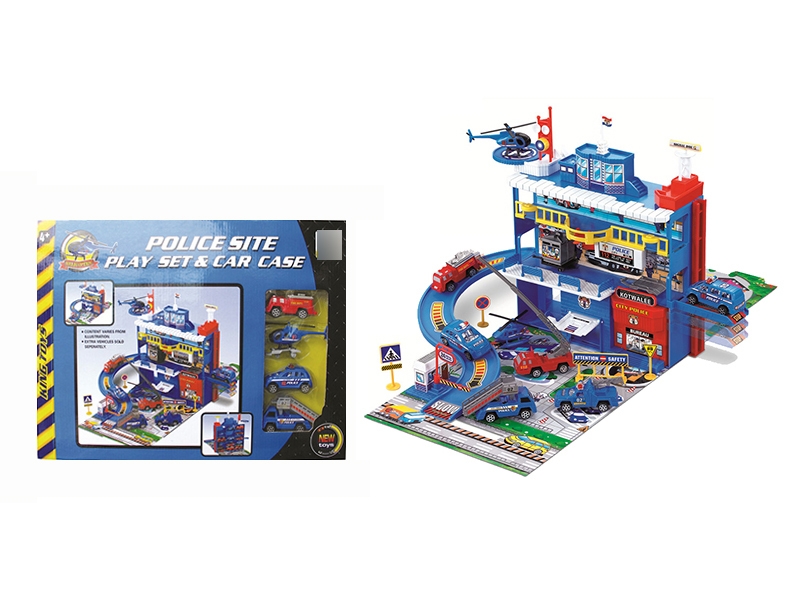 PARKING LOT W/PLANE & FREE WAY CAR 3PCS - HP1122572