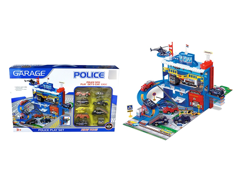 PARKING LOT W/PLANE 2PCS & FREE WAY CAR 6PCS - HP1122573