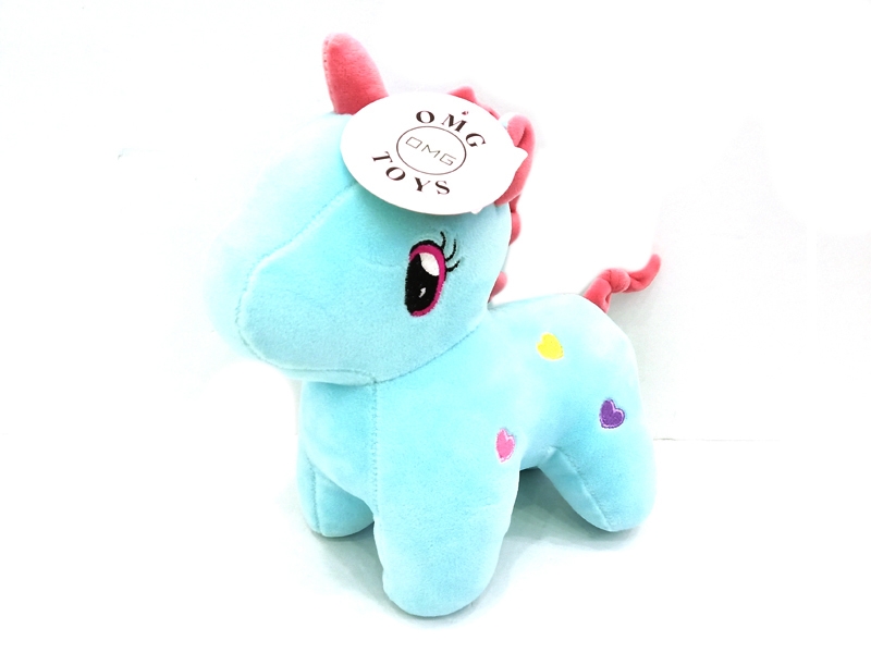 25CM PLUSH DEER YELLOW/BLUE - HP1122600