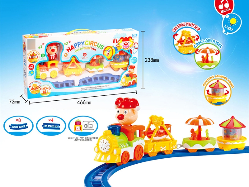 B/O CARTOON RAIL TRAIN W/LIGHT & MUSIC - HP1122603