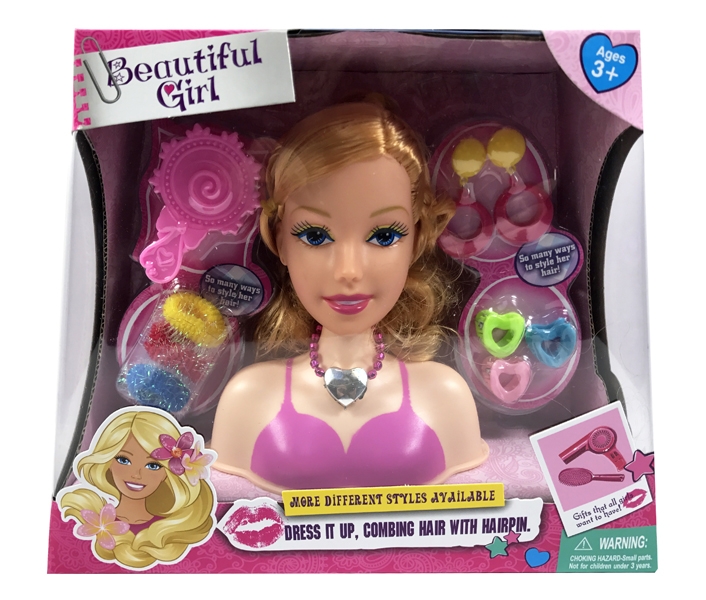 DOLL HEAD W/BEAUTY SET - HP1122625