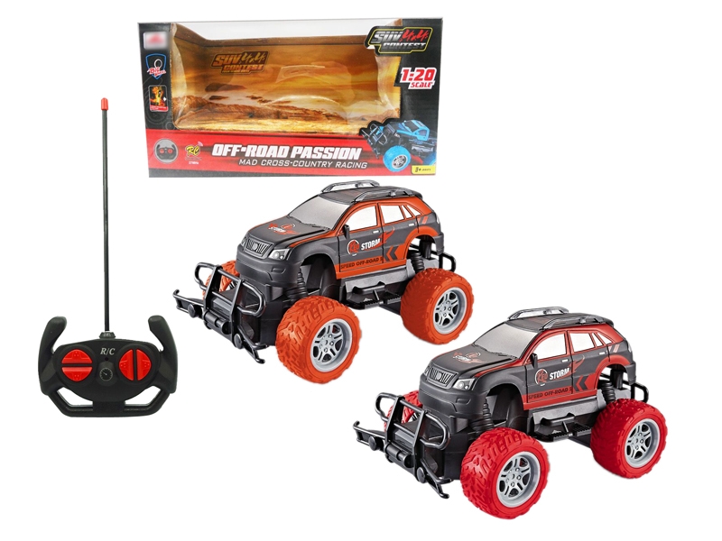 4 FUNCTION R/C CAR RED/ORANGE - HP1122782