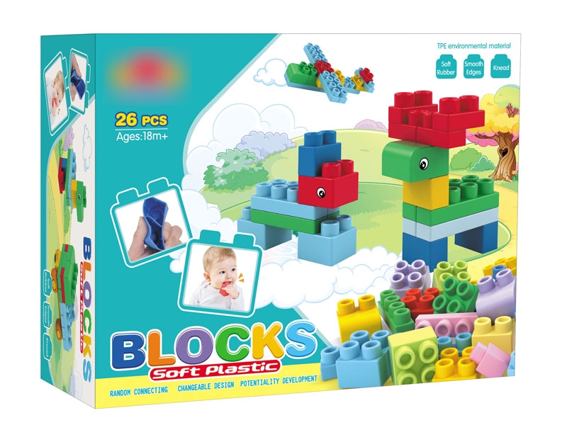 SOFT BUILDING BLOCKS  26PCS - HP1122812