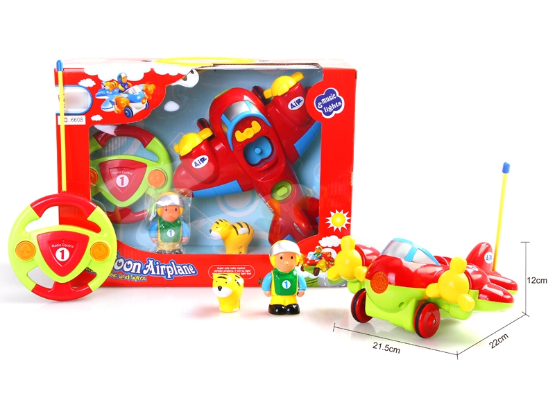 R/C 2 FUNCTION CARTOON PLANE W/LIGHT & MUSIC - HP1122909