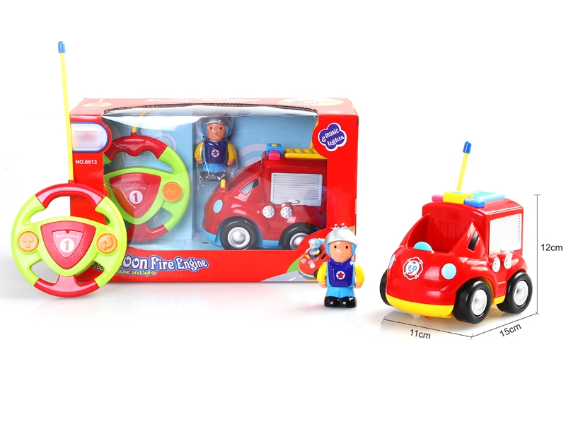 R/C 2 FUNCTION CARTOON FIRE ENGINE W/LIGHT & MUSIC - HP1122911