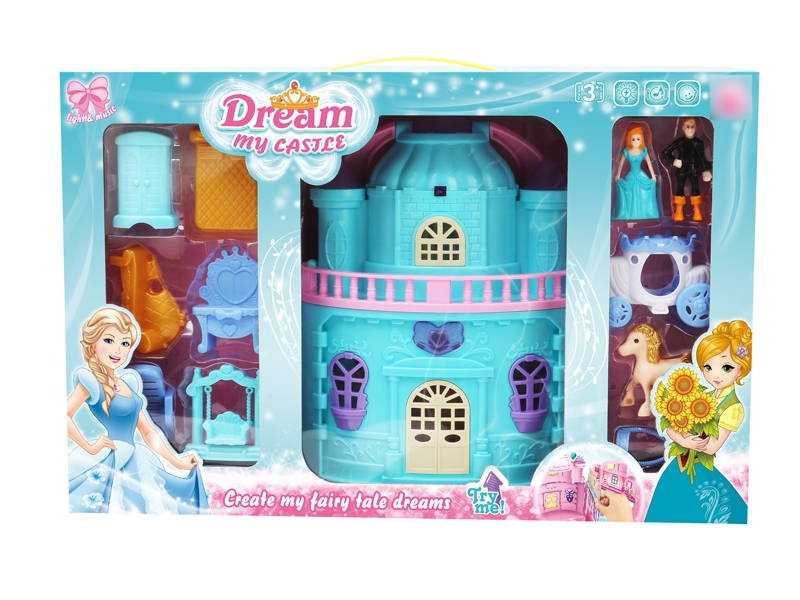 CASTLE SET W/PRINCESS & ACCESSORIES & LIGHG & MUSIC INCLUDED BUTTONCELL - HP1122955
