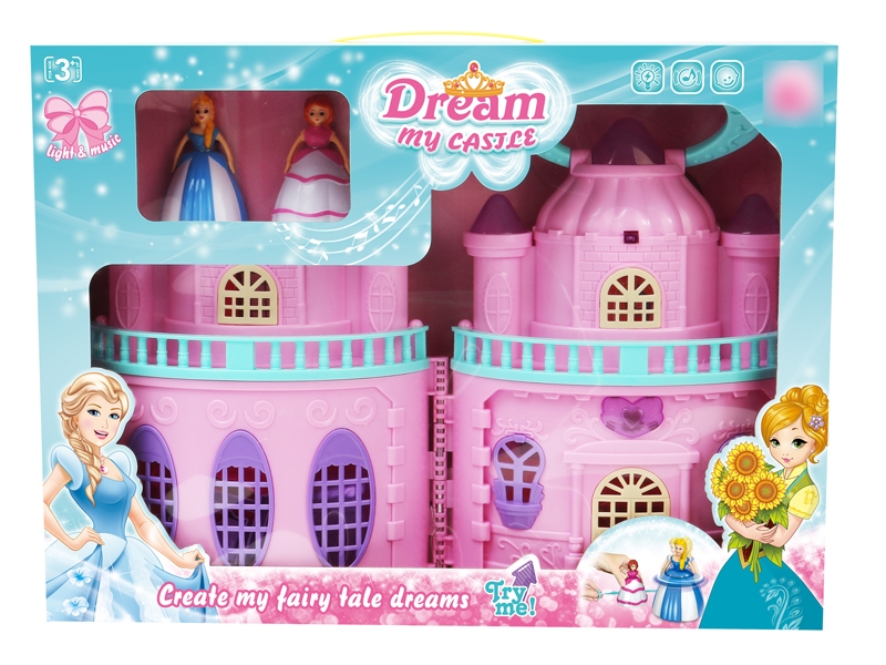 CASTLE SET W/TOP PRINCESS & ACCESSORIES & LIGHG & MUSIC INCLUDED BUTTONCELL - HP1122956