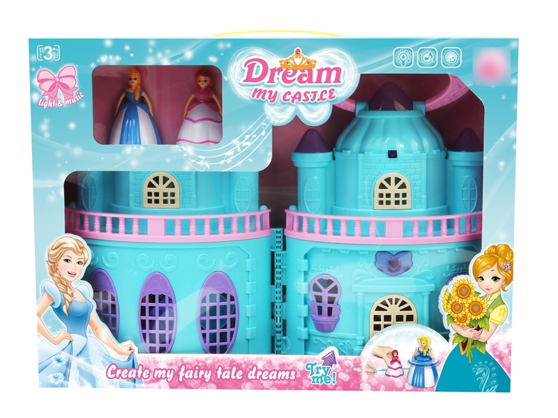 CASTLE SET W/TOP PRINCESS & ACCESSORIES & LIGHG & MUSIC INCLUDED BUTTONCELL - HP1122957
