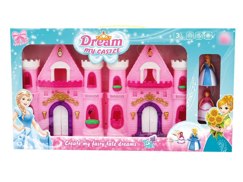 CASTLE SET W/TOP PRINCESS & ACCESSORIES & LIGHG & MUSIC INCLUDED BUTTONCELL - HP1122960