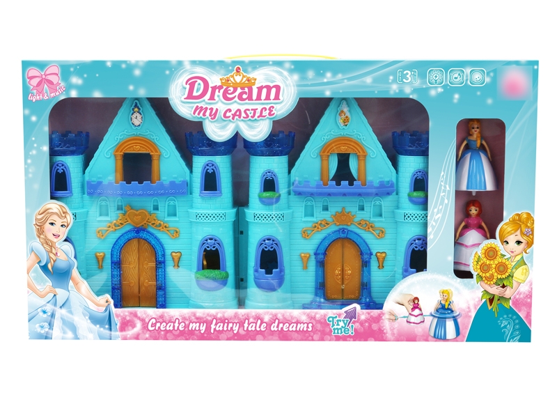 CASTLE SET W/TOP PRINCESS & ACCESSORIES & LIGHG & MUSIC INCLUDED BUTTONCELL - HP1122961
