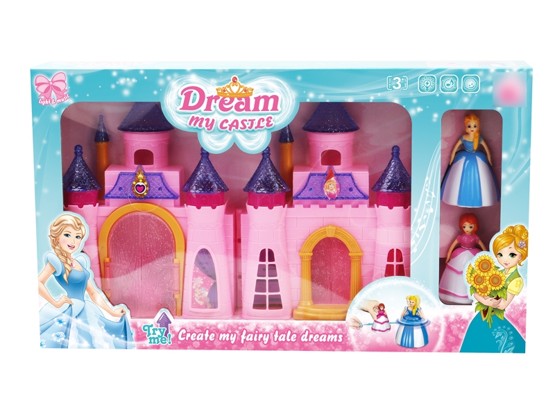 CASTLE SET W/TOP PRINCESS & ACCESSORIES & LIGHG & MUSIC INCLUDED BUTTONCELL - HP1122964