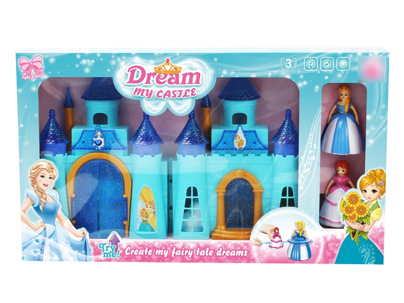 CASTLE SET W/TOP PRINCESS & ACCESSORIES & LIGHG & MUSIC INCLUDED BUTTONCELL - HP1122965