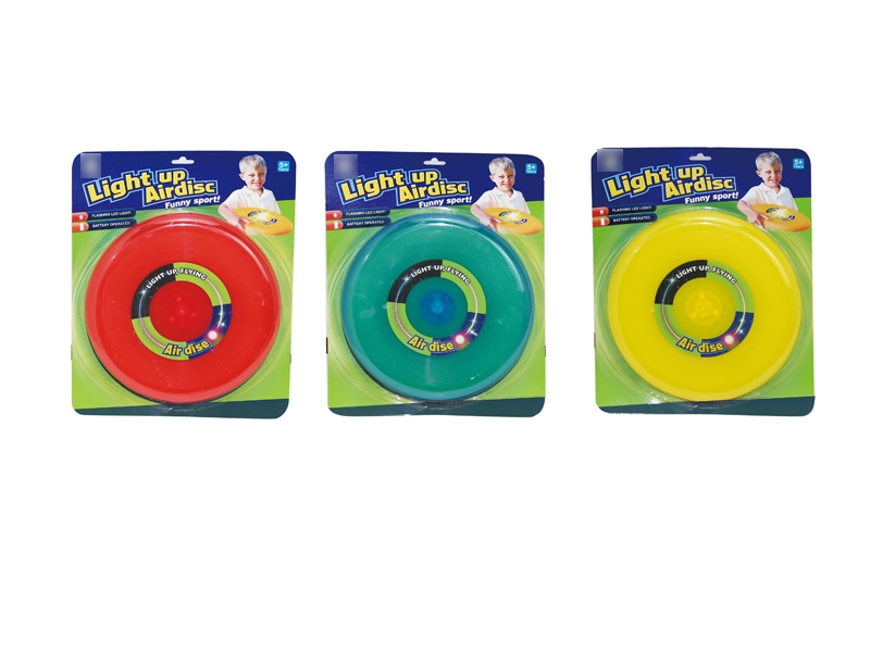 FLYING DISC W/LIGHT RED & YELLOW & BIU - HP1123118