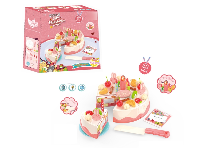 DIY CAKE SET (CANDLE W/LIGHT，INCLUDED BATTERY)40CS - HP1123291