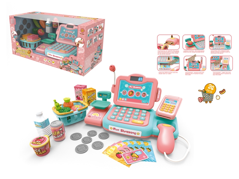 CASH REGISTER W/LIGHT & SOUND 24PCS - HP1123297