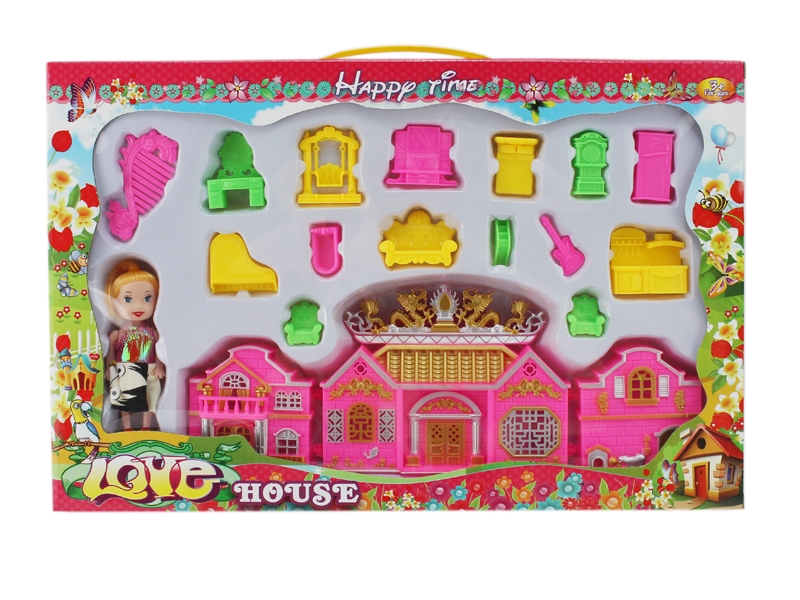 VILLA PINK & GREEN & YELLOW - HP1123337