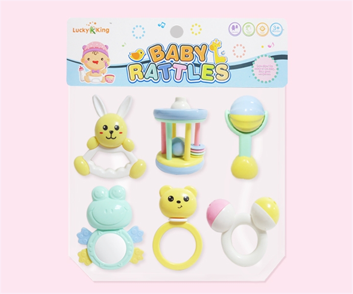 BABY RATTLE 6PCS - HP1123457