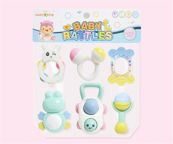 BABY RATTLE 6PCS - HP1123458