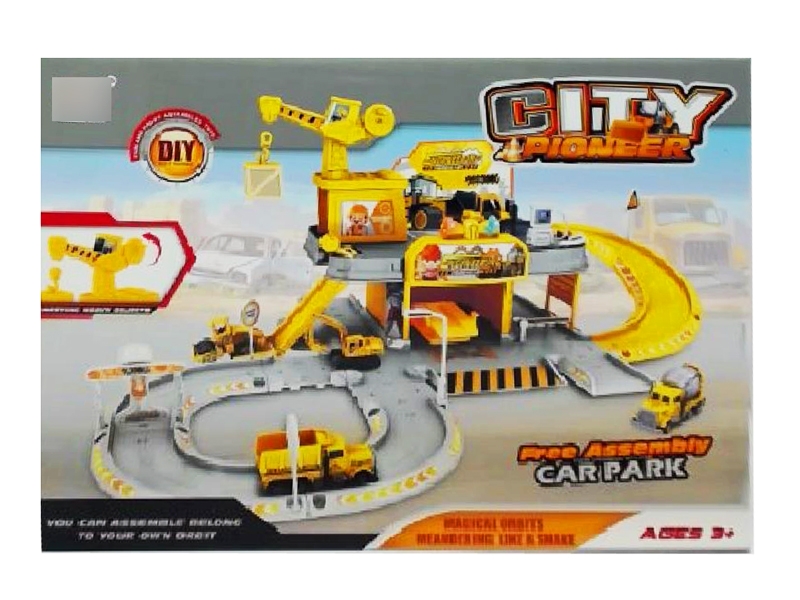 PARKING LOTS W/LIGHT & FREE WAY CAR(DIE-CAST) - HP1123657