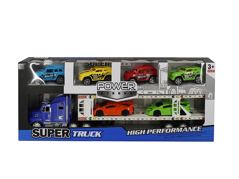 FRICTION TRUCK W/FREE WAY CAR 6PCS - HP1123695