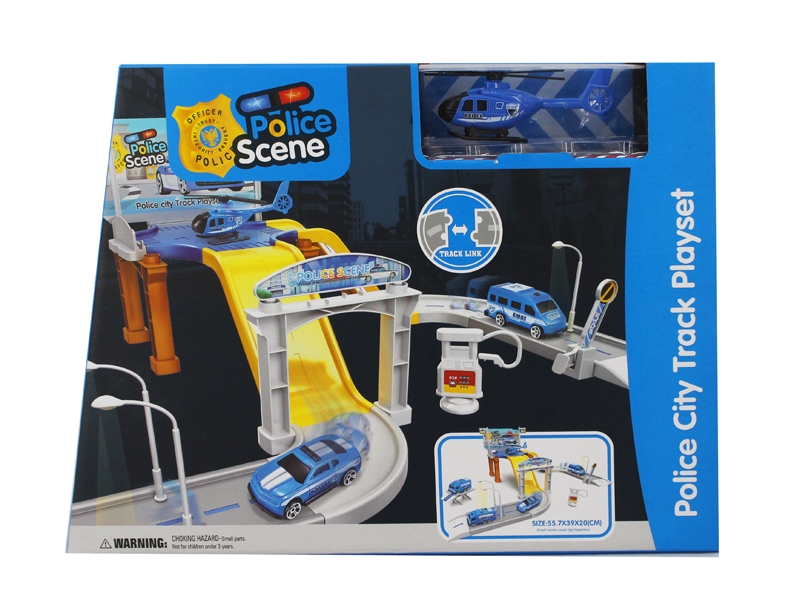 PARKING LOTS W/FREE WAY POLICE CAR 2PCS - HP1123699