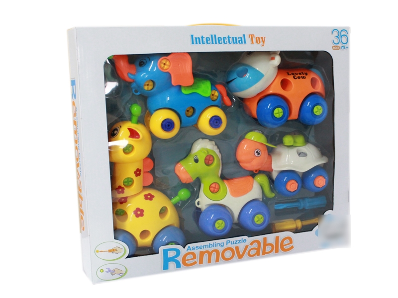 ASSEMBLY FREE WAY ANIMALS CAR 5PCS - HP1123823
