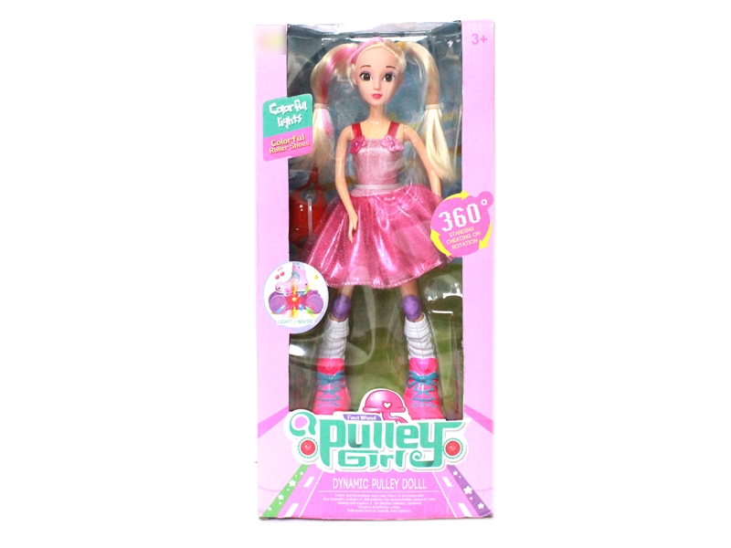 B/O STUNT DOLL W/LIGHT & MUSIC & 360°REVOLVE - HP1123841