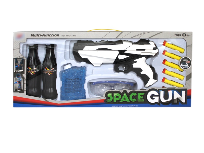 SOFT SHOOTING GUN W/WATER BULLET RED/BLUE/WHITE - HP1123858