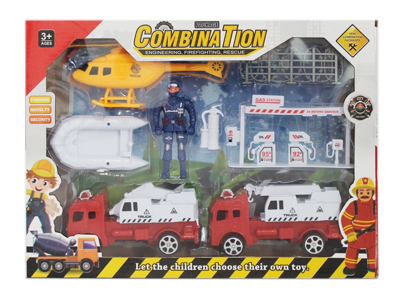 PULL BACK CONSTRUCTION CAR SET 2PCS - HP1123864