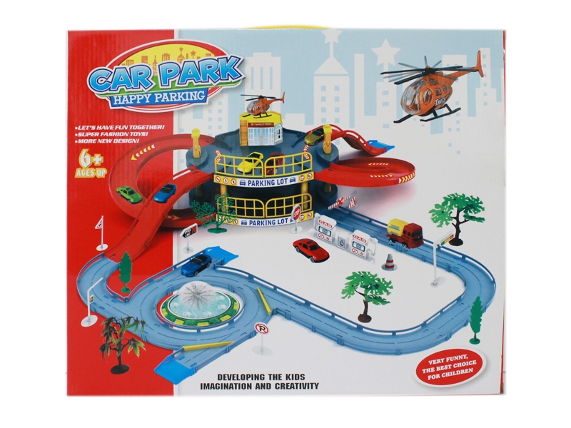 PARKING LOT W/FREE WAY DIE CAST CAR 1PCS - HP1123865