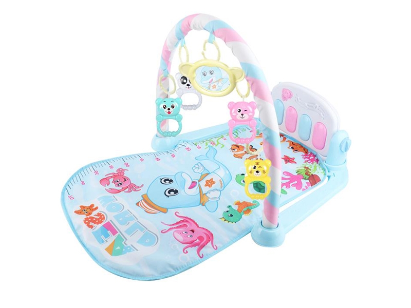 MULTIFUNCTION PIANO FITNESS RACK W/LIGHT & MUSIC & PROJECTION,PINK/BLUE - HP1123872