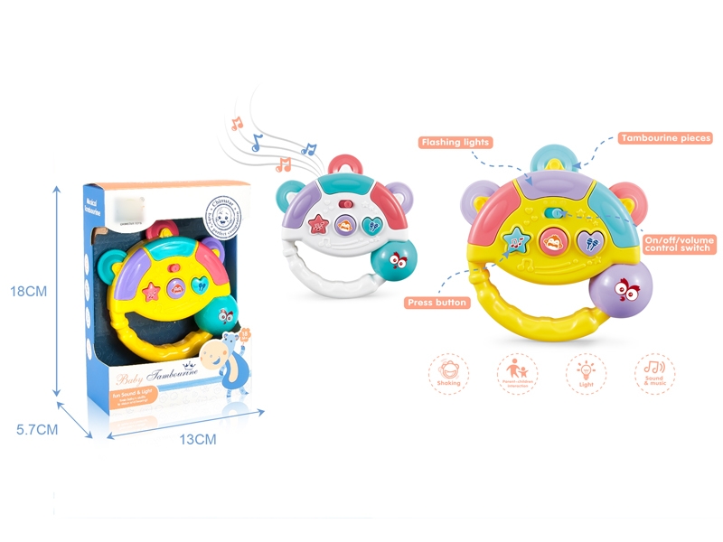 BABY RATTLE W/LIGHT & MUSIC - HP1123990