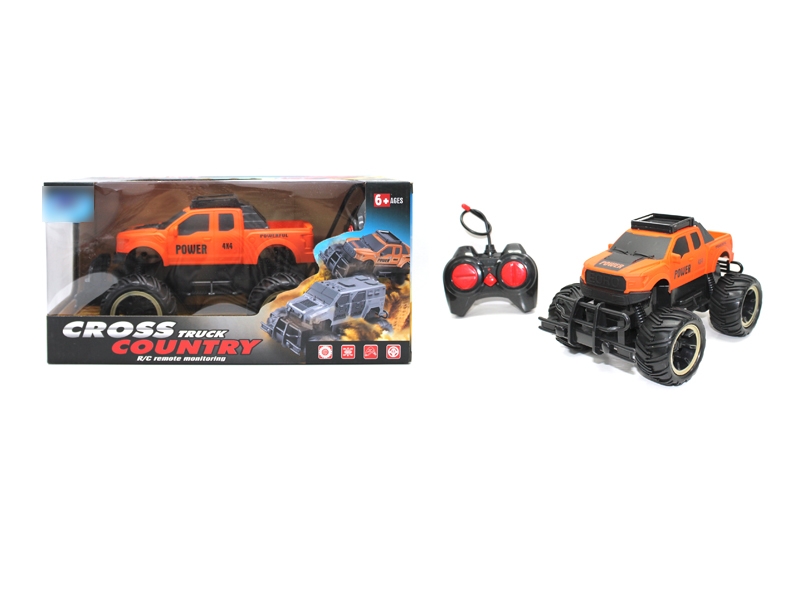 1:16 4 FUNCTION R/C CAR RED & ORANGE - HP1124095