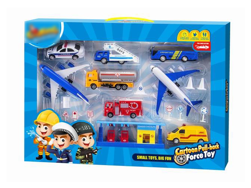 PULL BACK CONSTRUCTION CAR SET - HP1124152