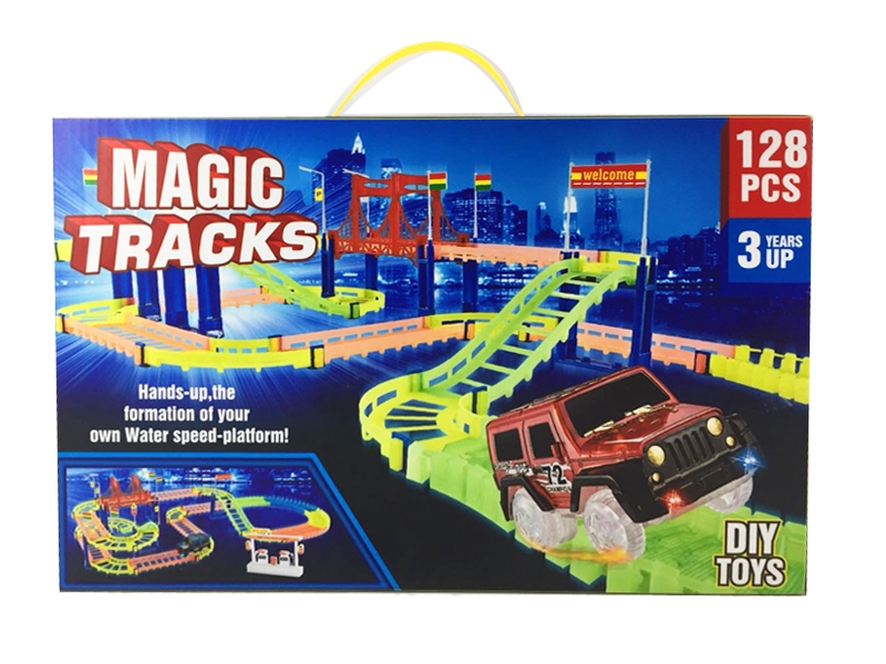 LUMINOUS RAIL STUNT CAR (128 PCS) - HP1124169