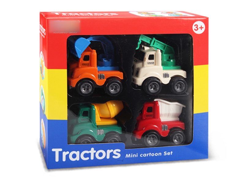 FRICTION CONSTRUCTION CAR 4PCS - HP1124219