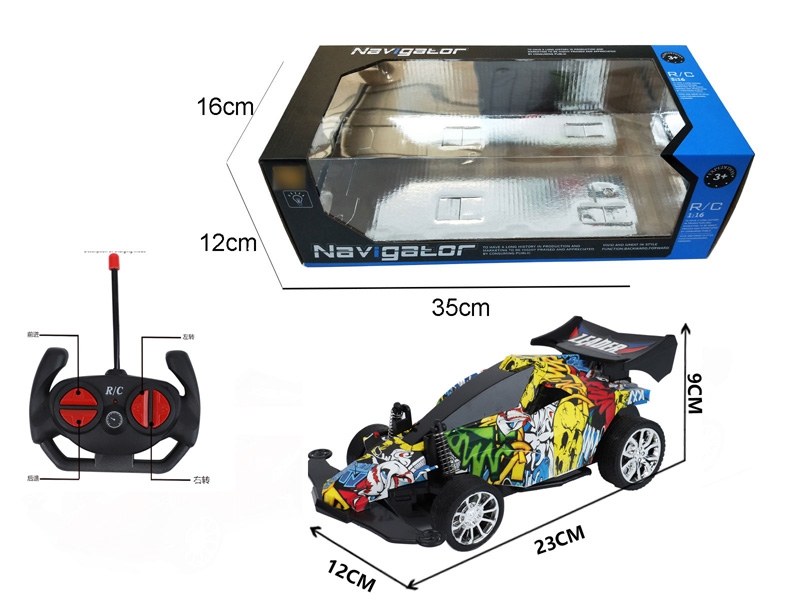 1:16 4-CHANNEL RC CAR W/LIGHT - HP1124244